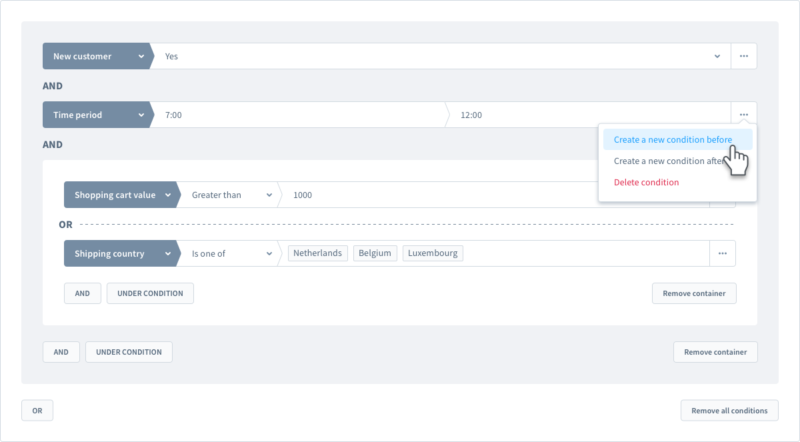 Rulebuilder Shopware 6