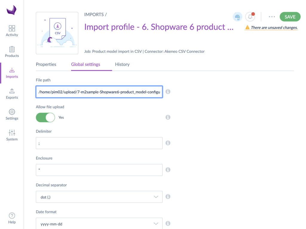Shopware 6 Product Import