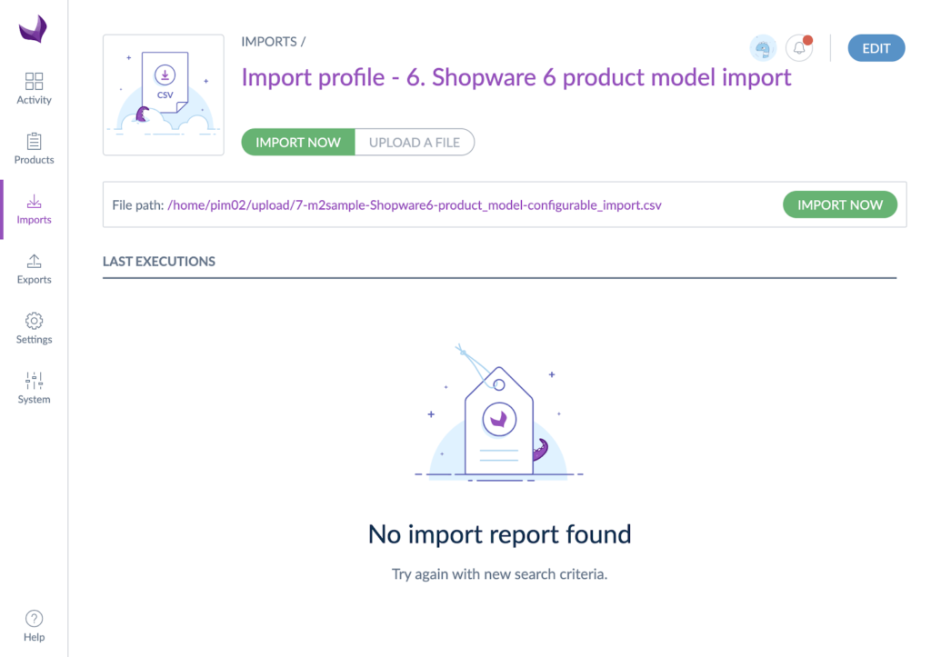 Import Profile 6 Shopware 6 Product Model